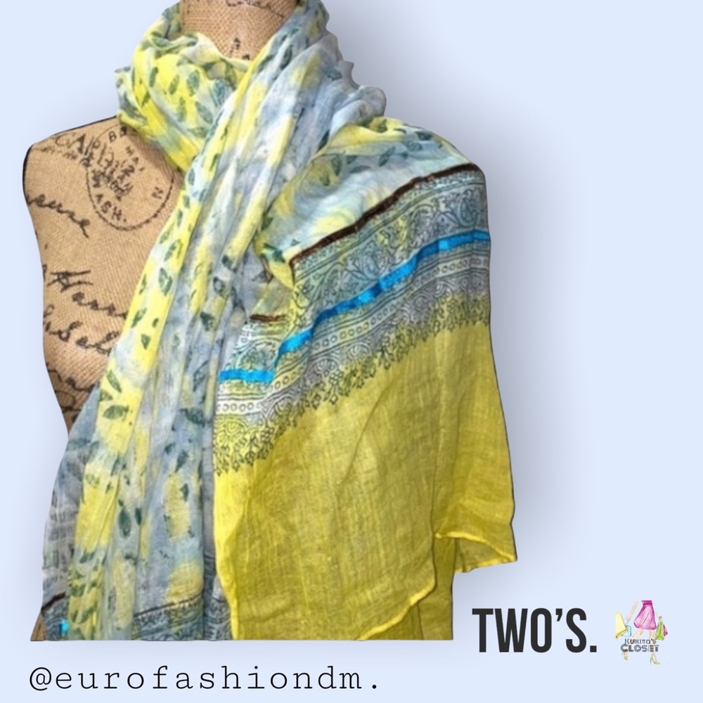 🆕Two’s | Ombrè Scarf/Sawl. - Picture 1 of 6